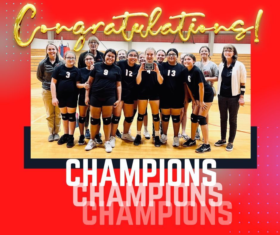 Junior High Volleyball Tournament Champions