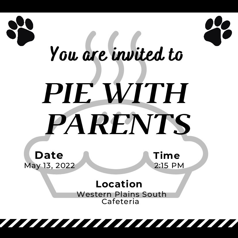 You are invited to pie with parents