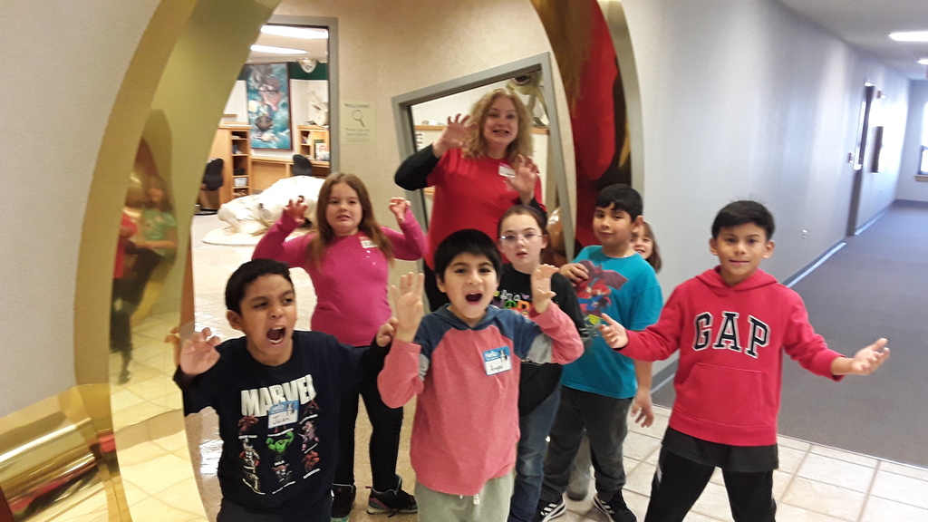 Students give a dino roar!
